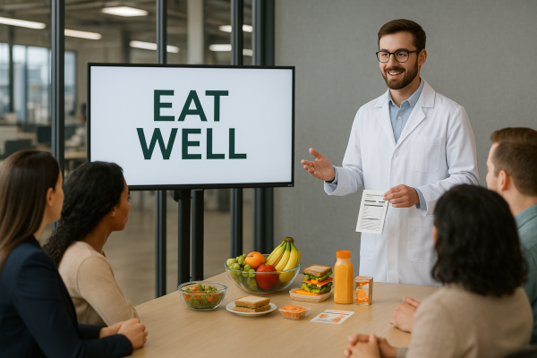 Oficina de Nutrição no Escritório